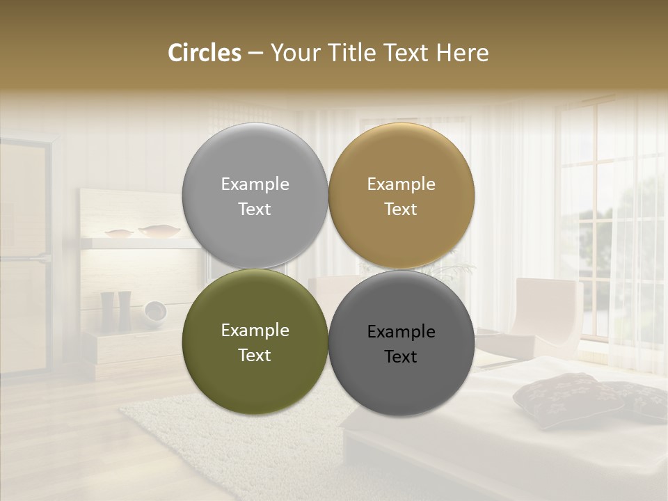 Apartment Eclecticism Furniture PowerPoint Template