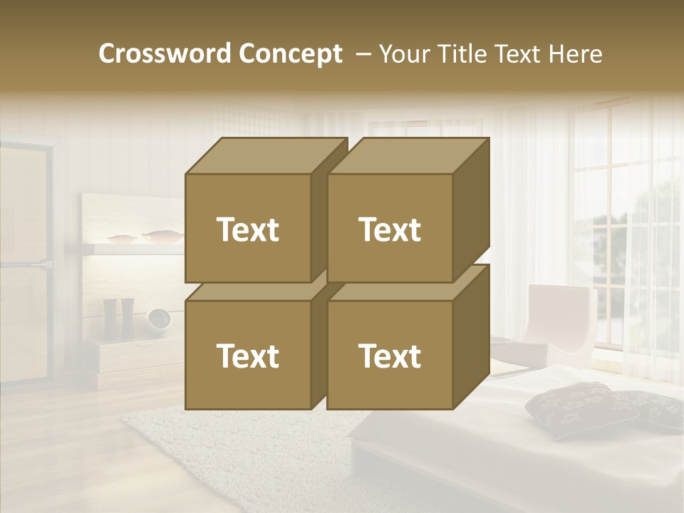 Apartment Eclecticism Furniture PowerPoint Template