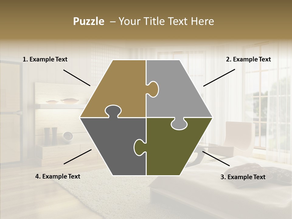 Apartment Eclecticism Furniture PowerPoint Template