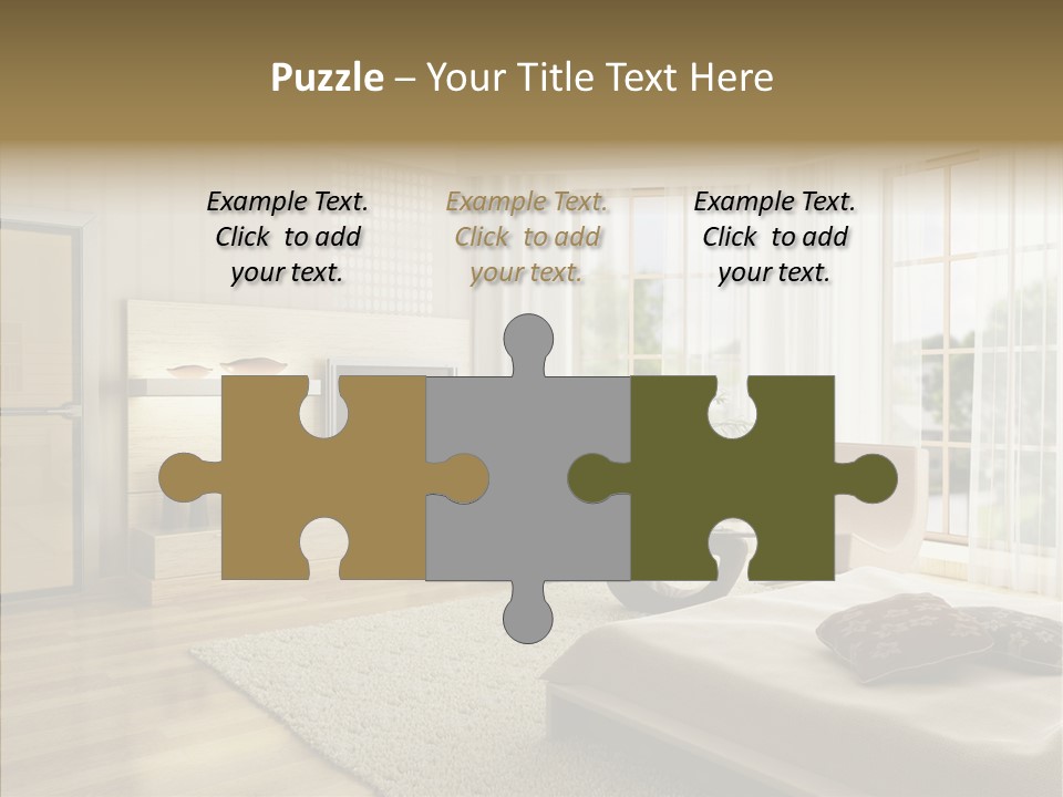 Apartment Eclecticism Furniture PowerPoint Template