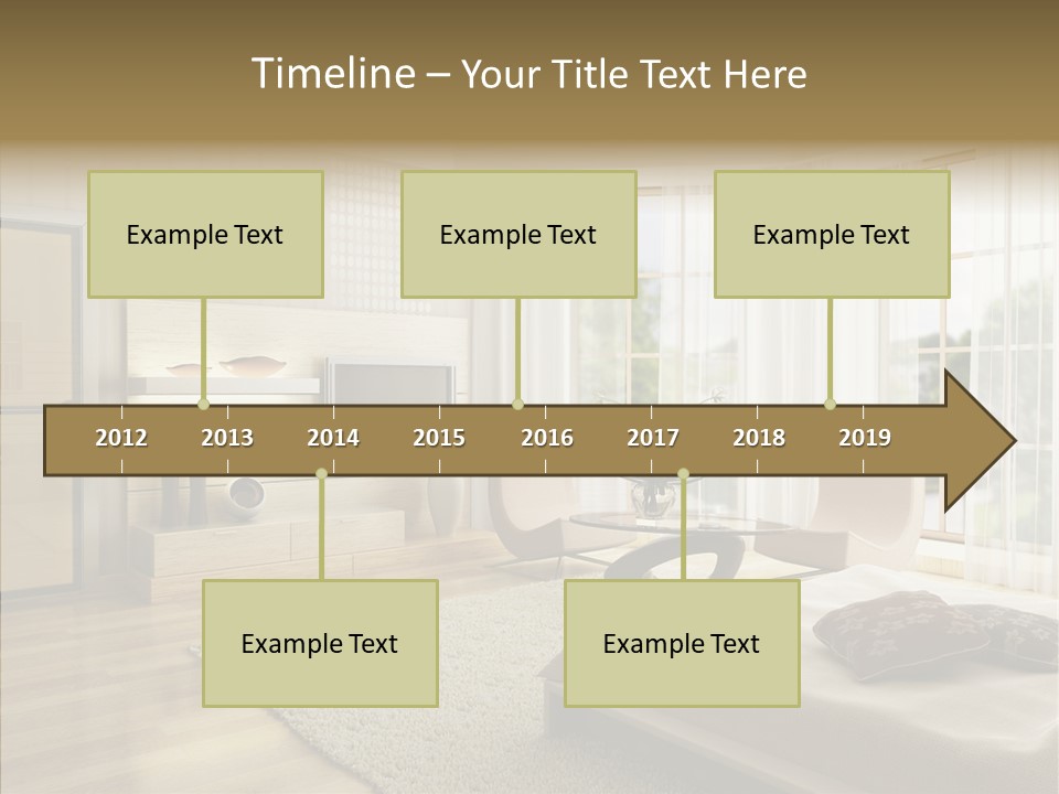 Apartment Eclecticism Furniture PowerPoint Template
