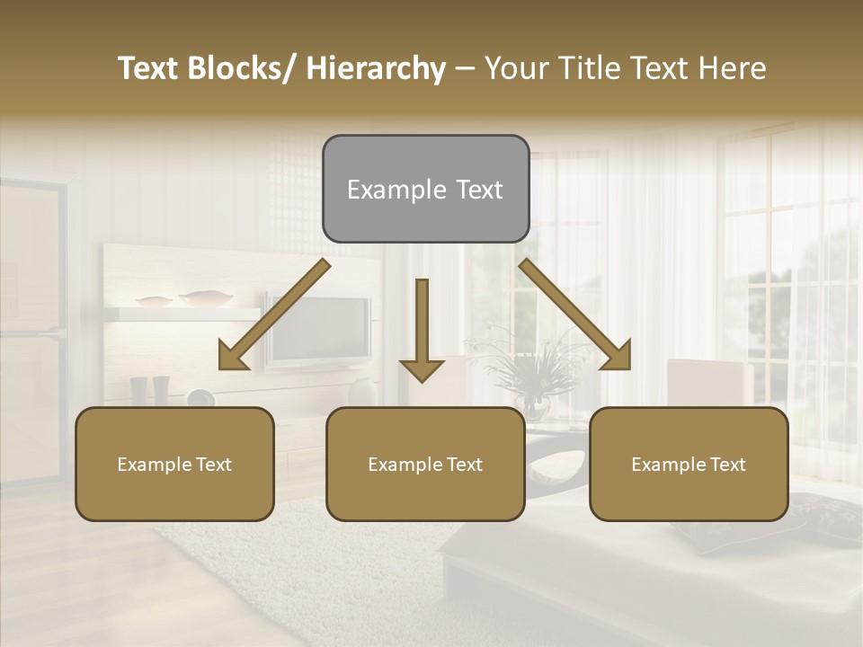 Apartment Eclecticism Furniture PowerPoint Template