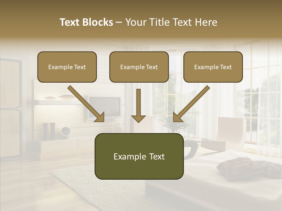 Apartment Eclecticism Furniture PowerPoint Template