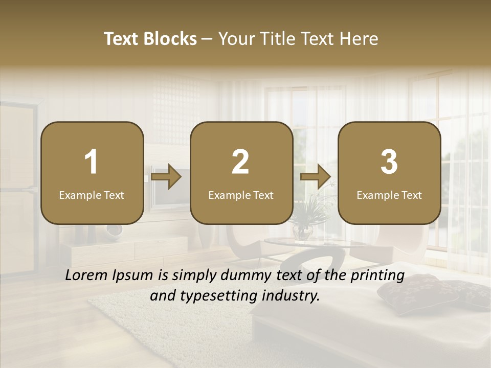 Apartment Eclecticism Furniture PowerPoint Template