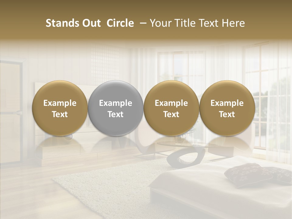 Apartment Eclecticism Furniture PowerPoint Template