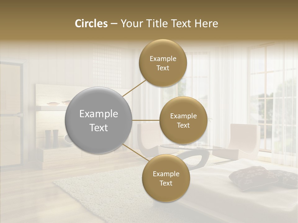 Apartment Eclecticism Furniture PowerPoint Template