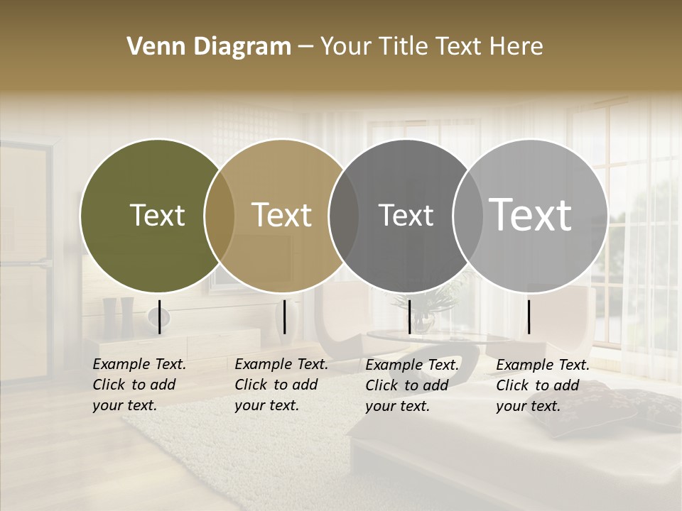 Apartment Eclecticism Furniture PowerPoint Template
