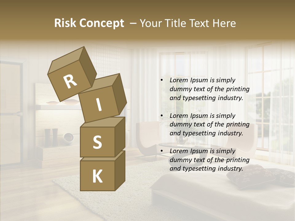 Apartment Eclecticism Furniture PowerPoint Template