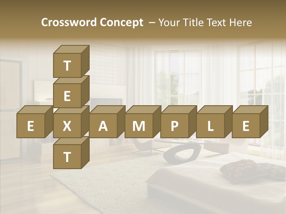 Apartment Eclecticism Furniture PowerPoint Template