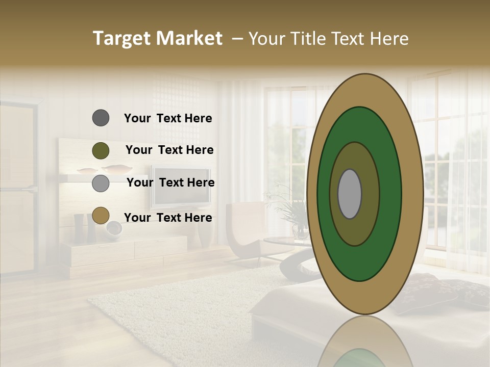 Apartment Eclecticism Furniture PowerPoint Template