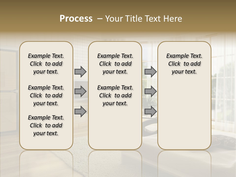 Apartment Eclecticism Furniture PowerPoint Template