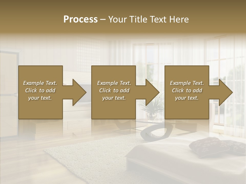 Apartment Eclecticism Furniture PowerPoint Template