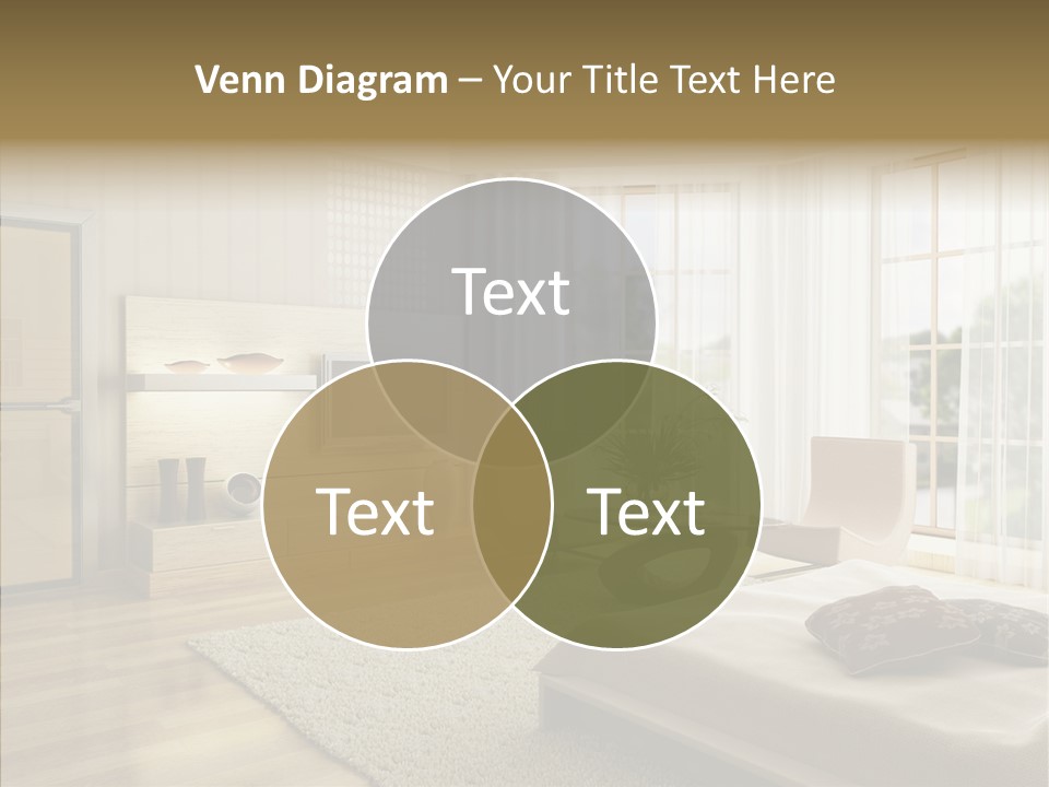 Apartment Eclecticism Furniture PowerPoint Template
