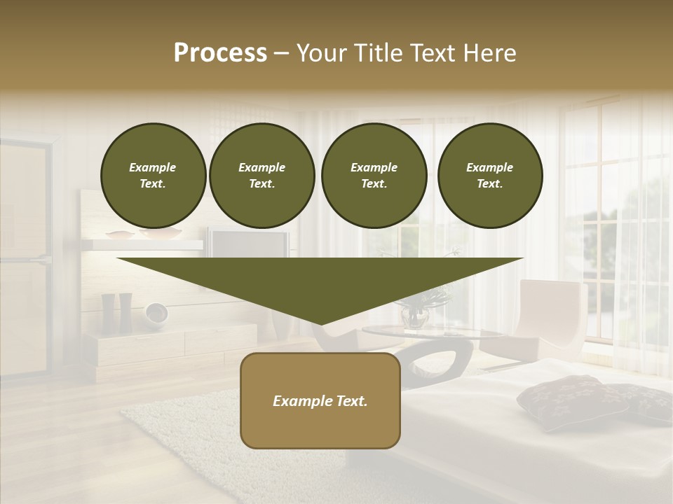 Apartment Eclecticism Furniture PowerPoint Template