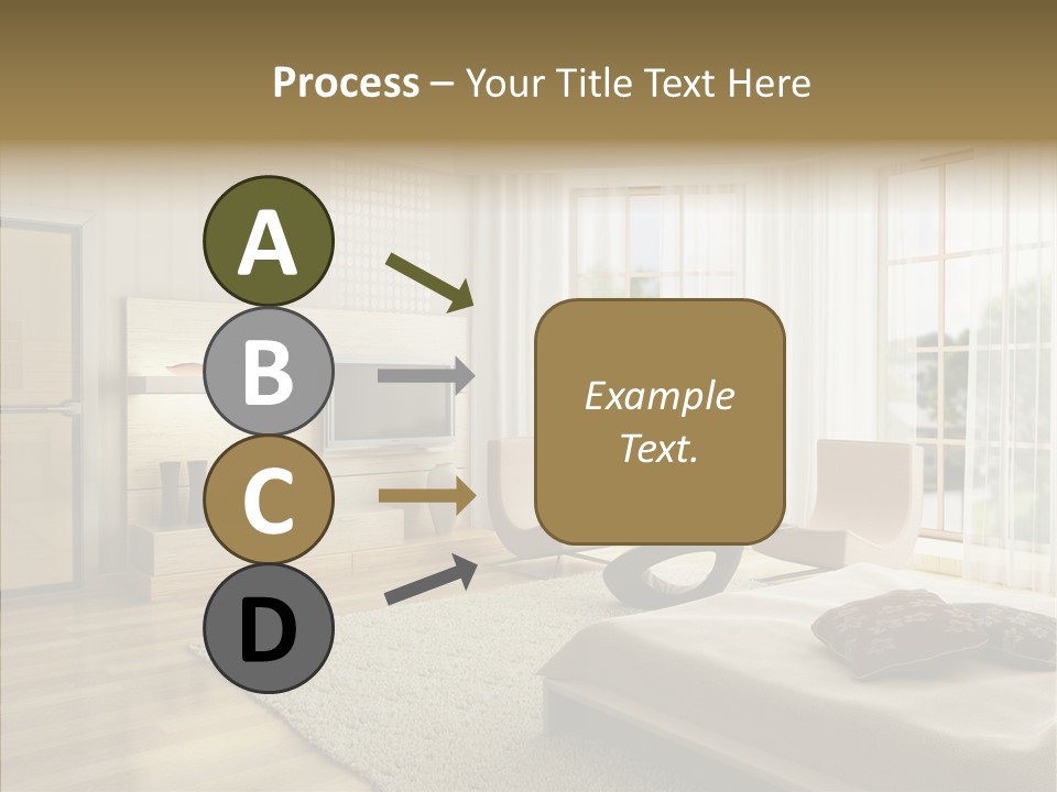 Apartment Eclecticism Furniture PowerPoint Template