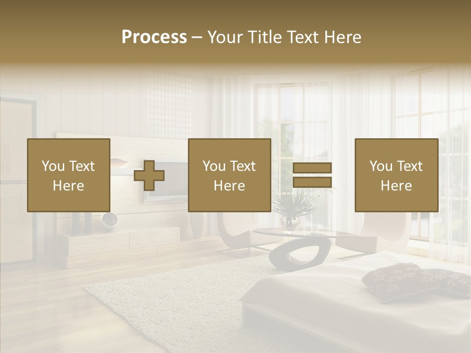 Apartment Eclecticism Furniture PowerPoint Template