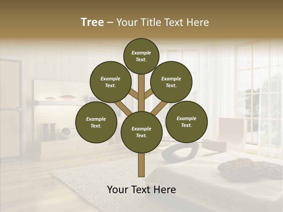 Apartment Eclecticism Furniture PowerPoint Template