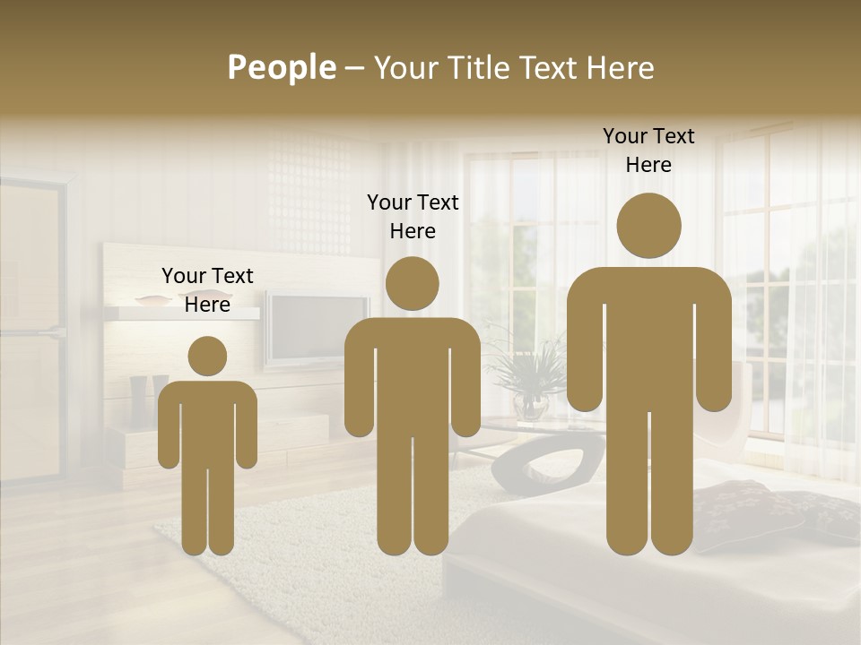 Apartment Eclecticism Furniture PowerPoint Template