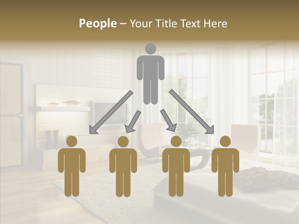 Apartment Eclecticism Furniture PowerPoint Template