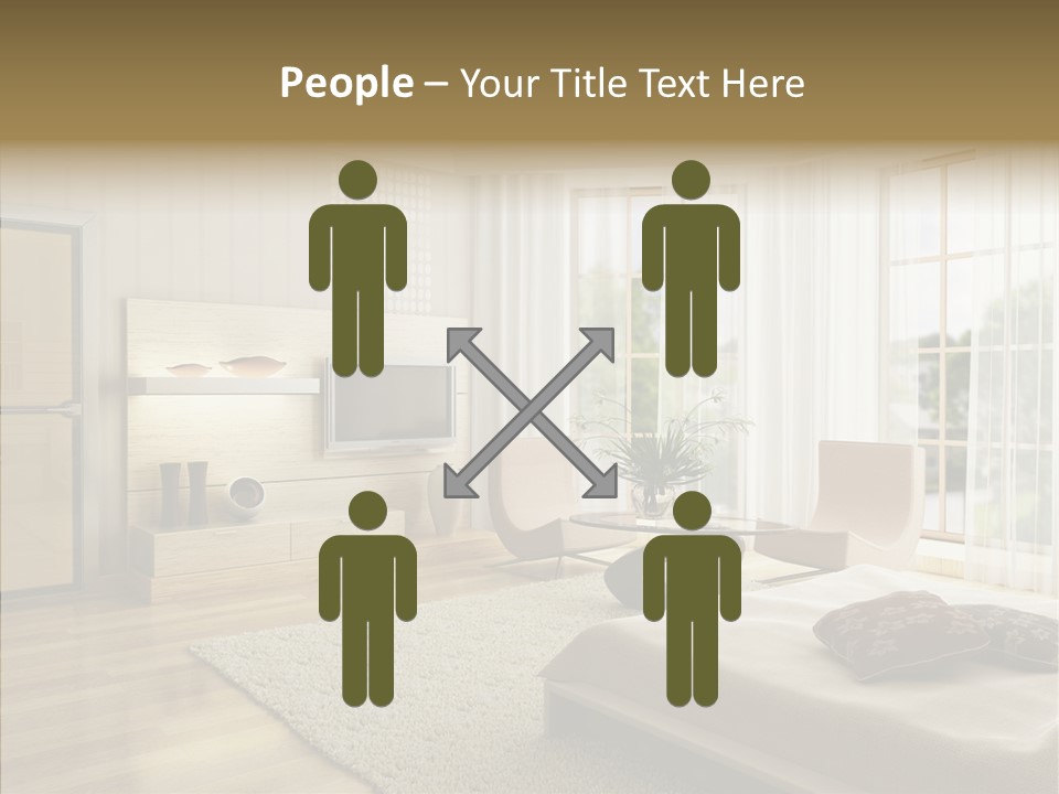 Apartment Eclecticism Furniture PowerPoint Template