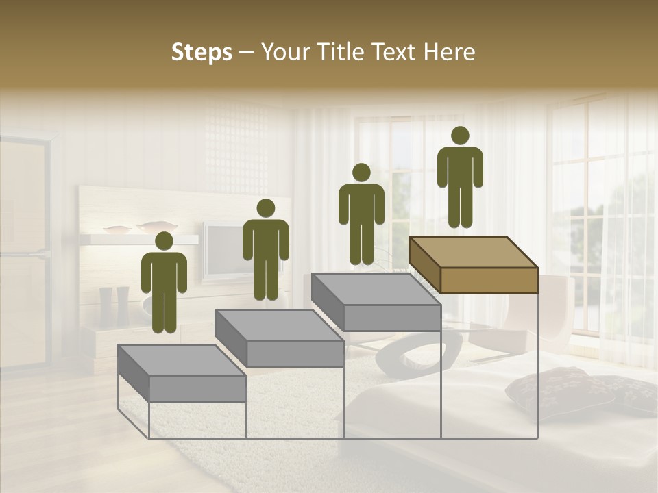 Apartment Eclecticism Furniture PowerPoint Template