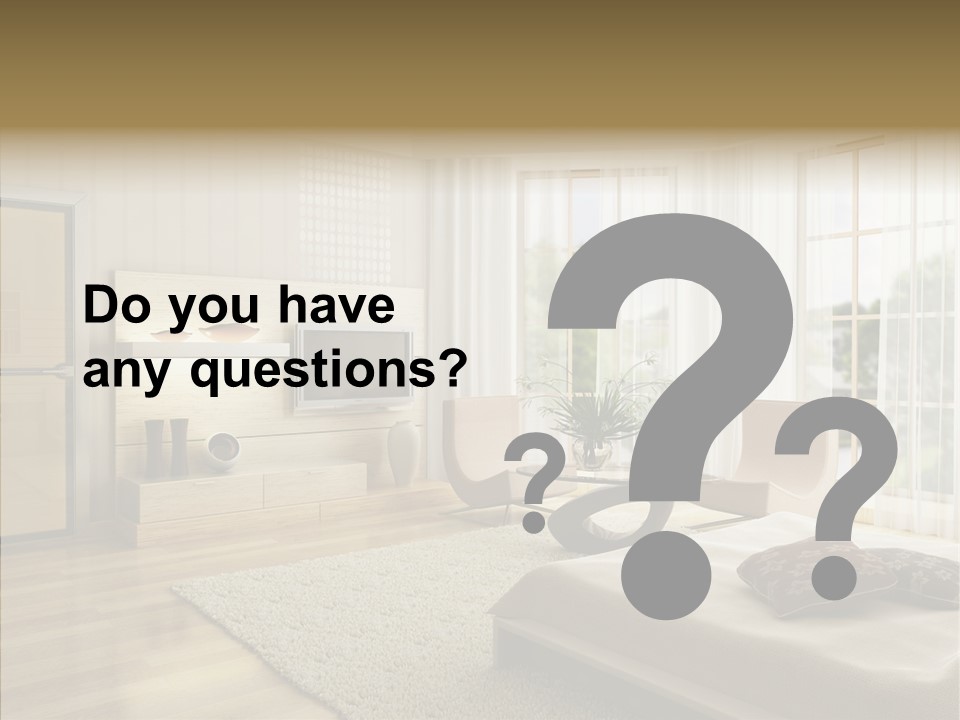 Apartment Eclecticism Furniture PowerPoint Template