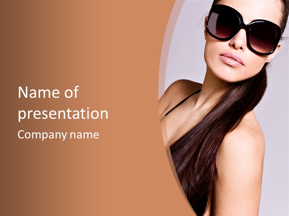 Portrait Person Lady PowerPoint Template