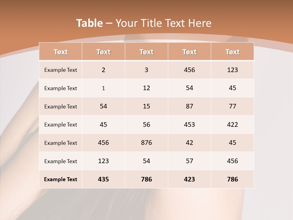 Portrait Person Lady PowerPoint Template