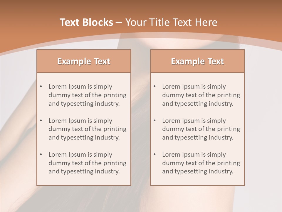 Portrait Person Lady PowerPoint Template