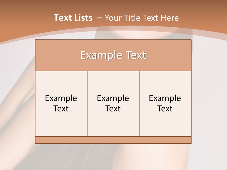 Portrait Person Lady PowerPoint Template