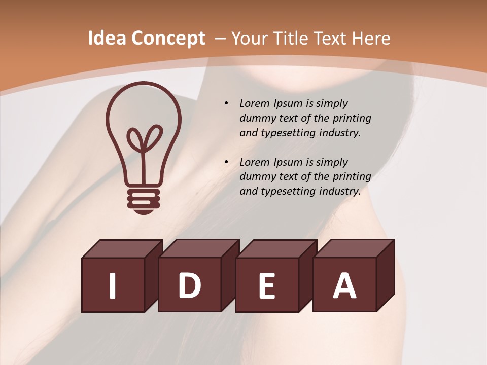 Portrait Person Lady PowerPoint Template