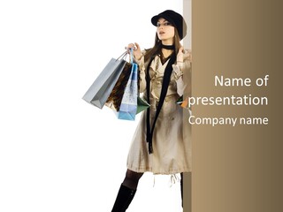Surprise Lady Leisure PowerPoint Template