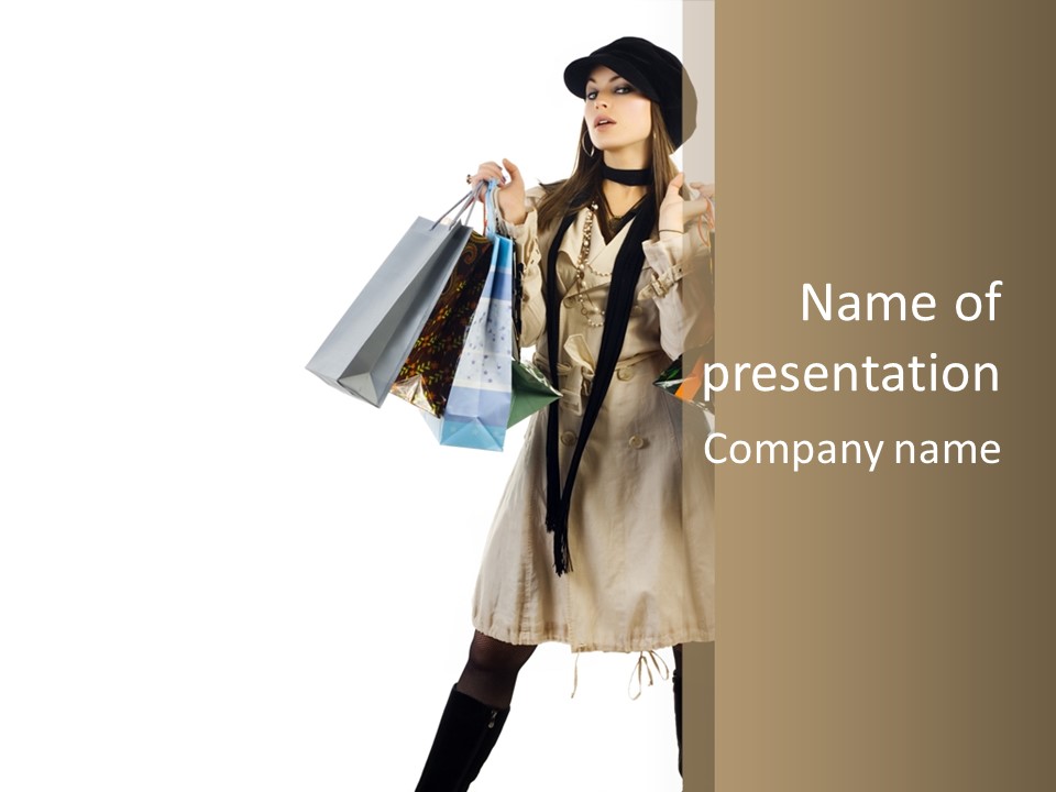 Surprise Lady Leisure PowerPoint Template