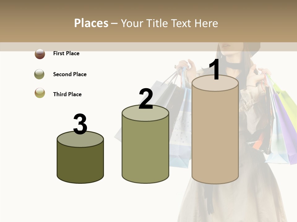 Surprise Lady Leisure PowerPoint Template