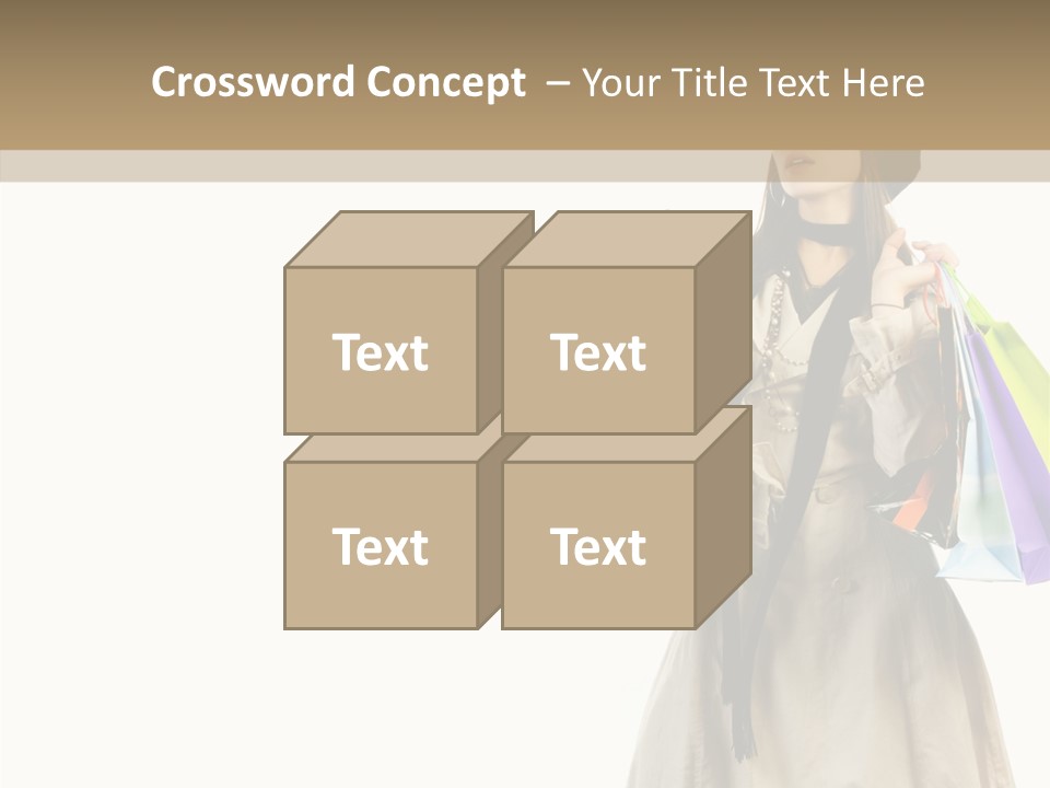 Surprise Lady Leisure PowerPoint Template