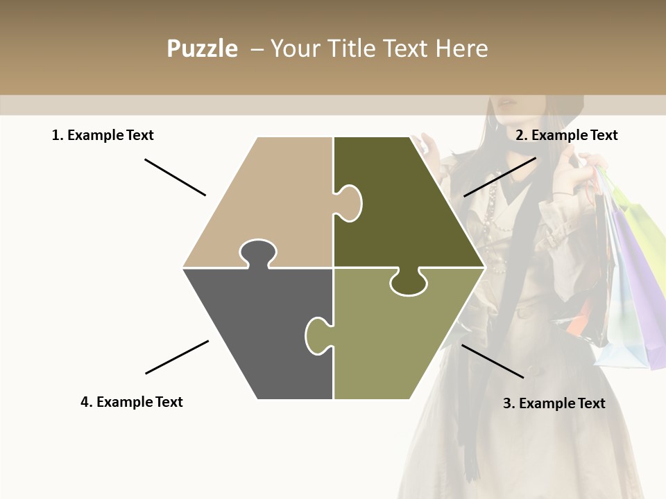 Surprise Lady Leisure PowerPoint Template