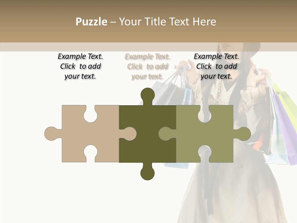 Surprise Lady Leisure PowerPoint Template