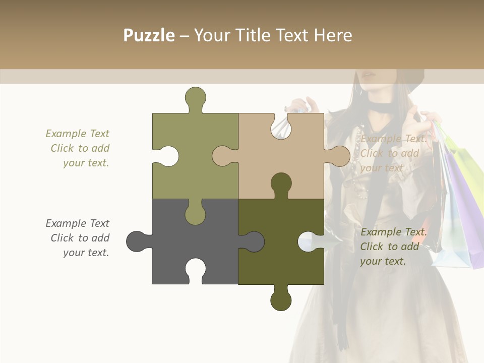 Surprise Lady Leisure PowerPoint Template