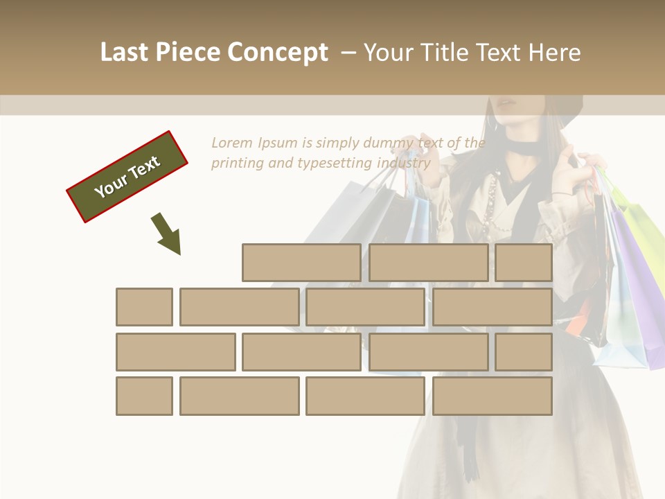 Surprise Lady Leisure PowerPoint Template