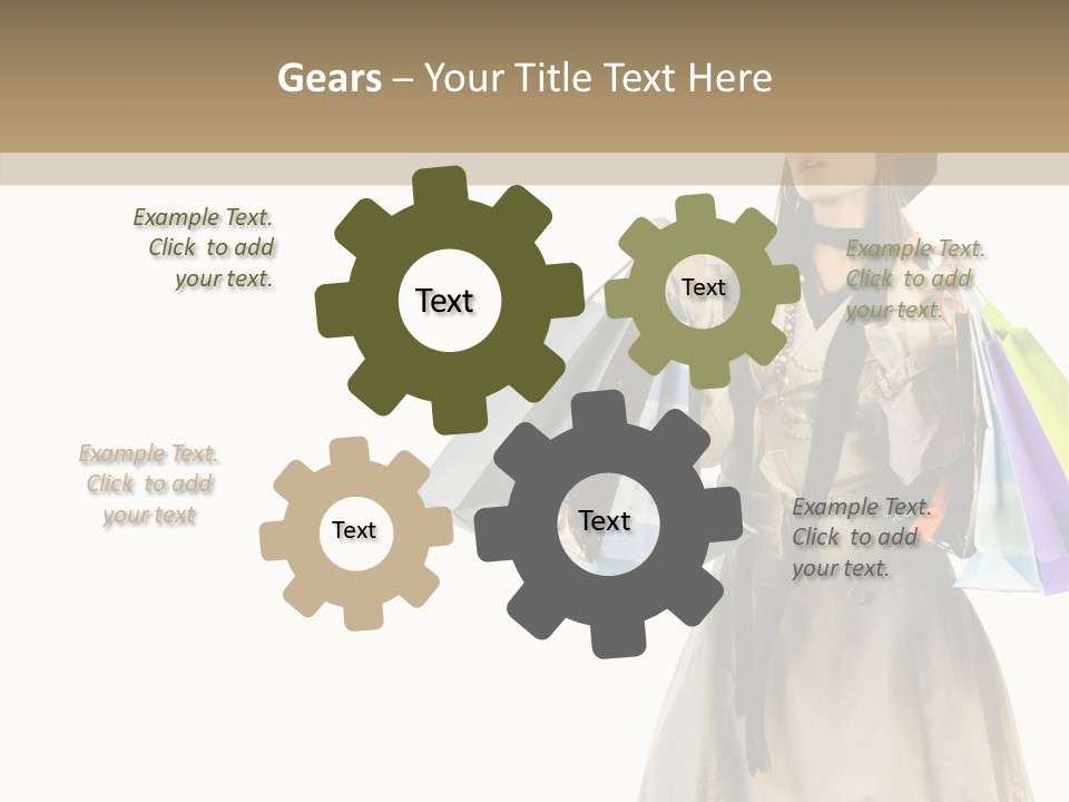 Surprise Lady Leisure PowerPoint Template