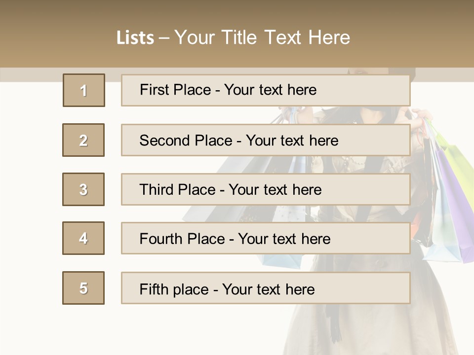 Surprise Lady Leisure PowerPoint Template