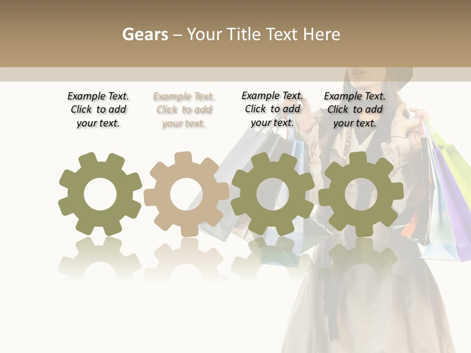 Surprise Lady Leisure PowerPoint Template