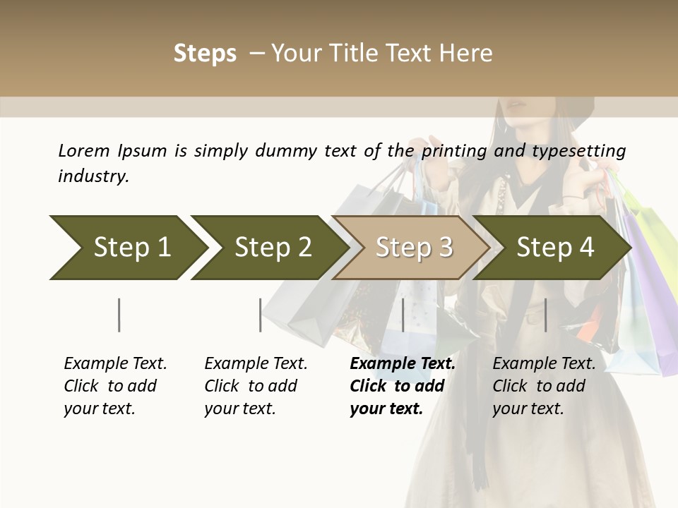 Surprise Lady Leisure PowerPoint Template