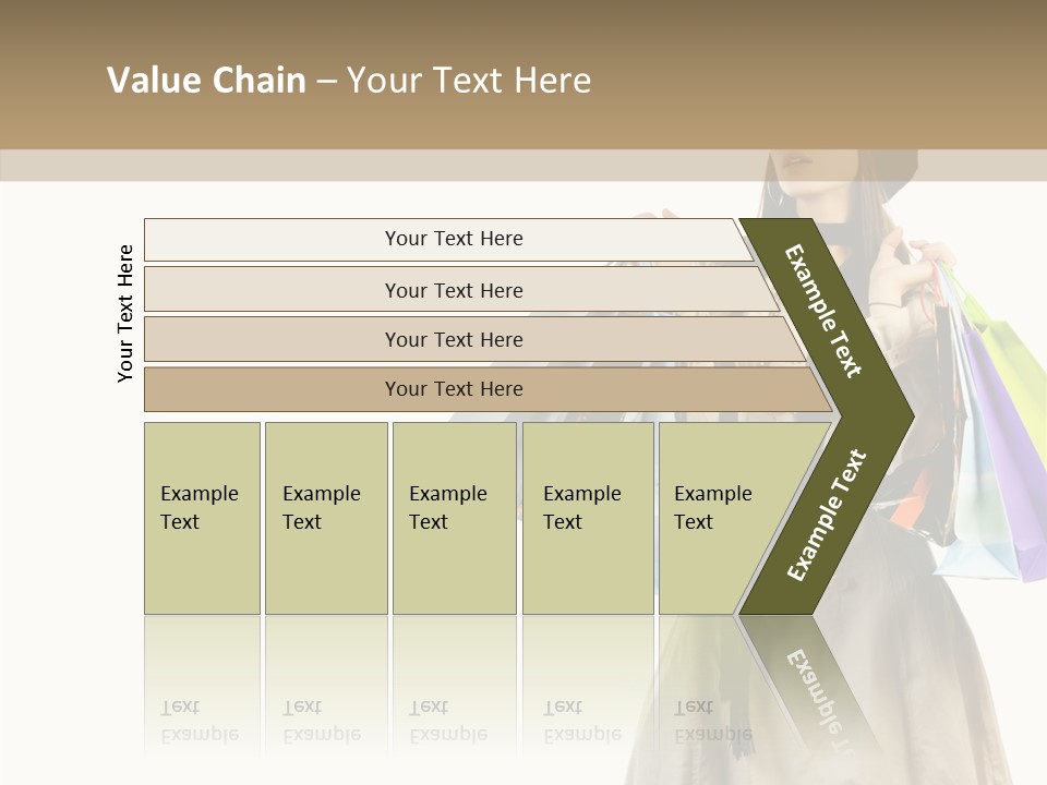 Surprise Lady Leisure PowerPoint Template