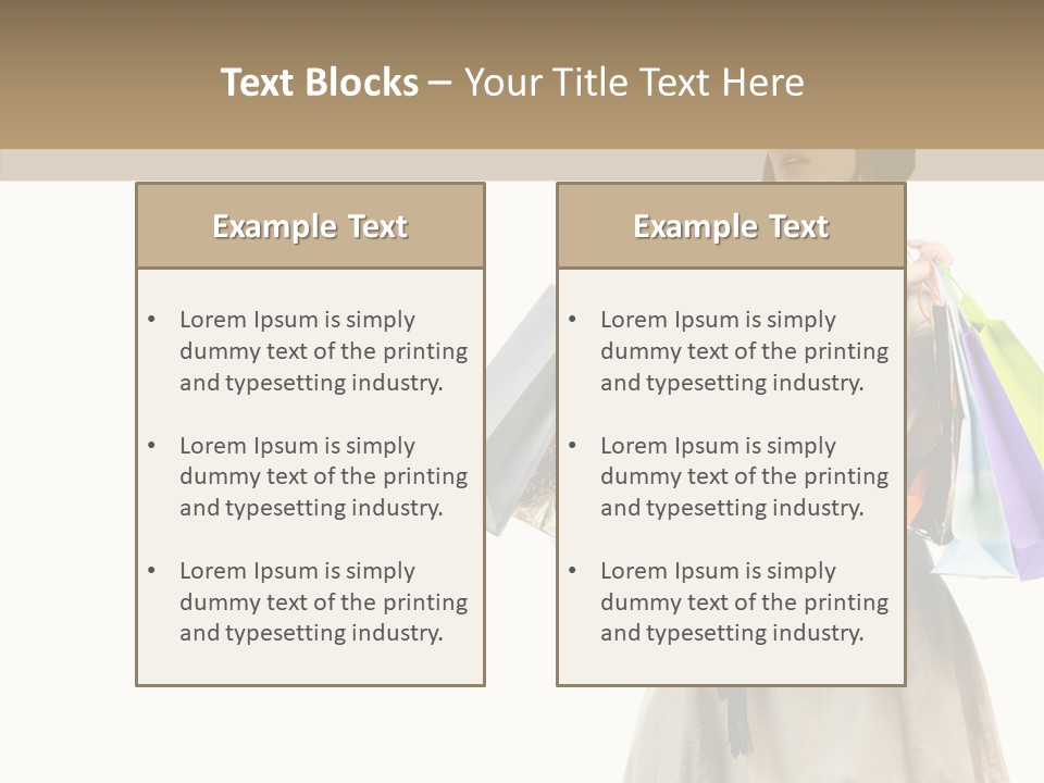 Surprise Lady Leisure PowerPoint Template