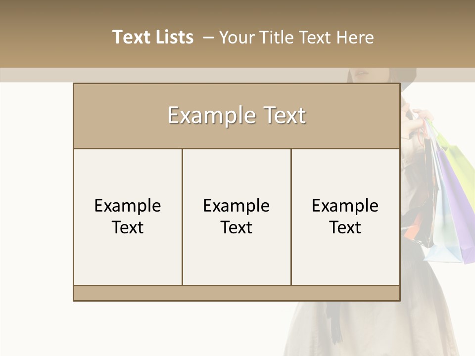 Surprise Lady Leisure PowerPoint Template
