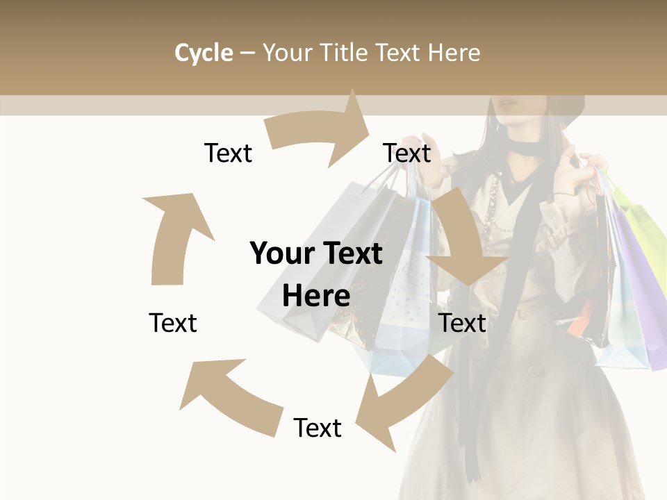 Surprise Lady Leisure PowerPoint Template