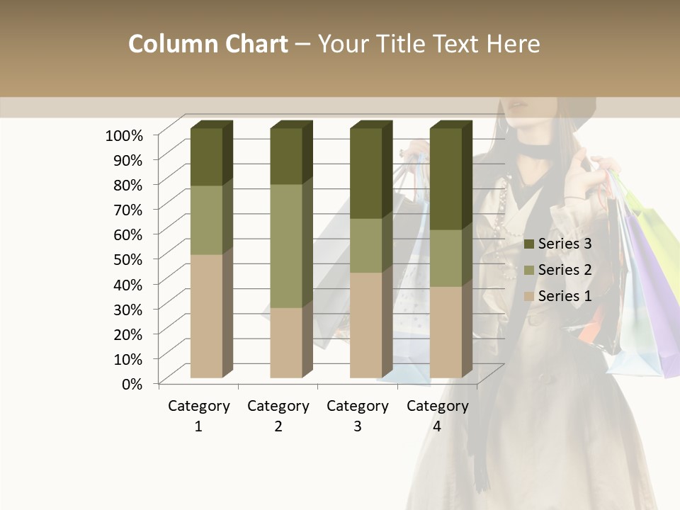 Surprise Lady Leisure PowerPoint Template