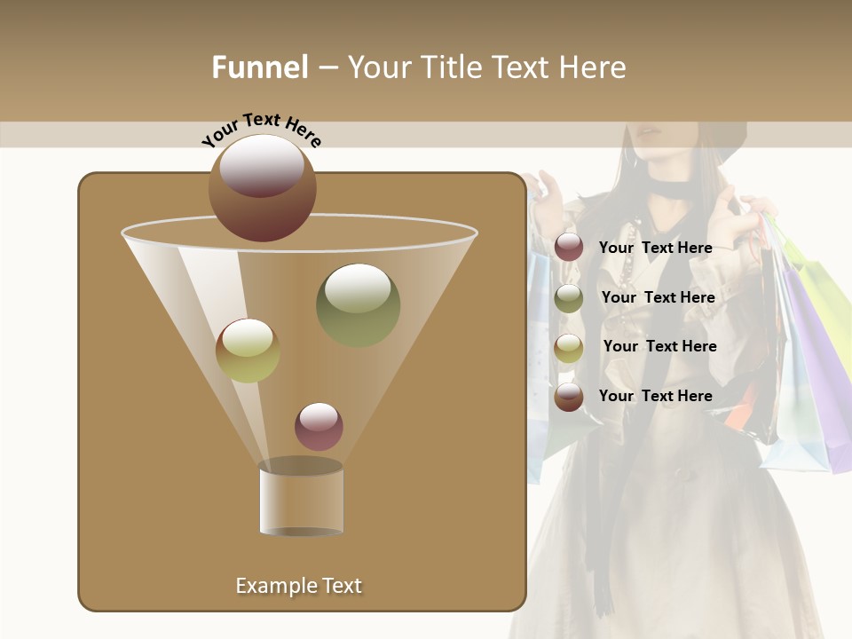 Surprise Lady Leisure PowerPoint Template