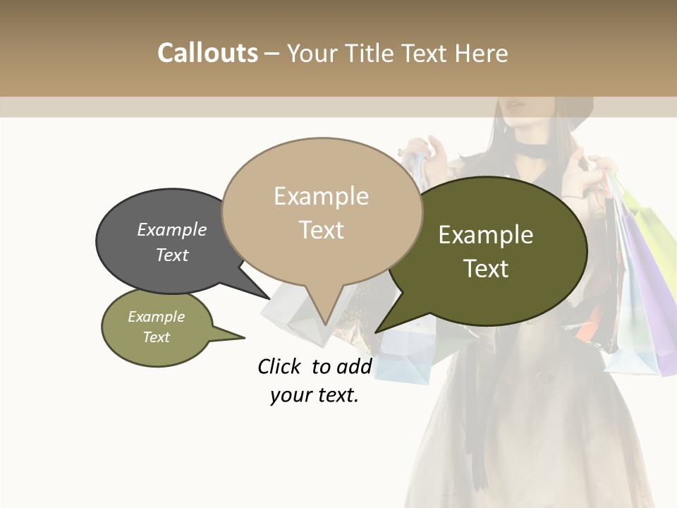 Surprise Lady Leisure PowerPoint Template